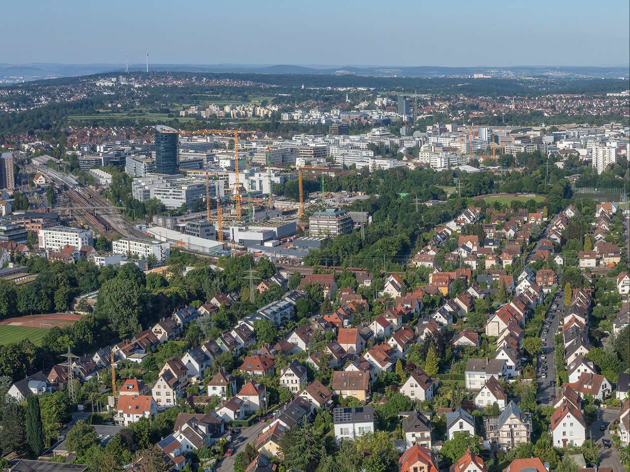 Stuttgart Vaihingen von oben