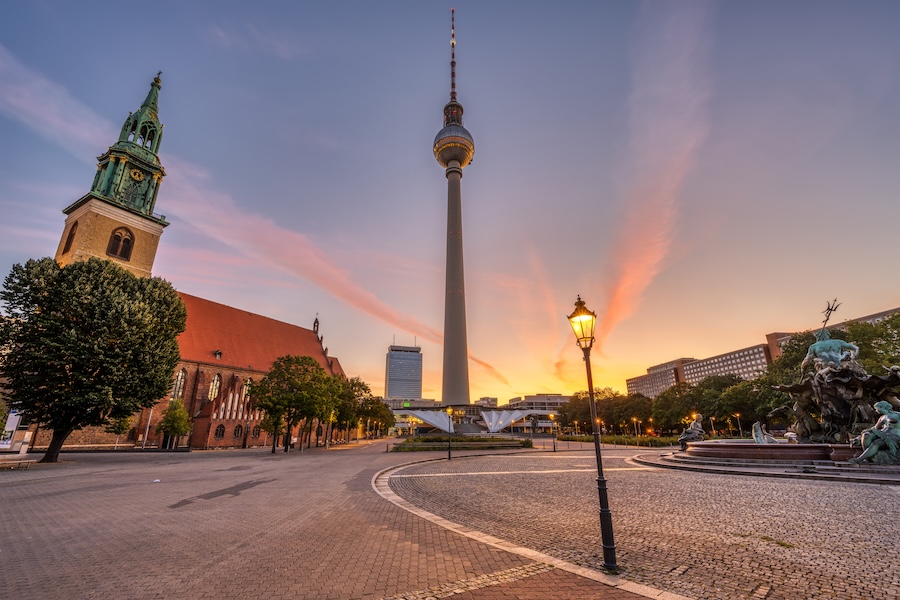 Der Fernsehturm in Berlin