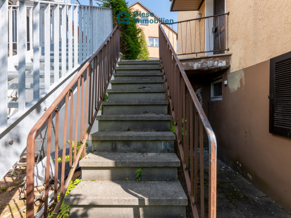 Treppe zum Garten