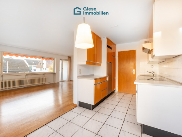 Küche Blick auf Wohnzimmer