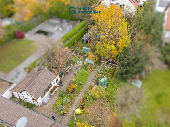 Drohnenaufnahme Garten