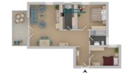 Schöne 3,5-Zimmer-Wohnung in Eltingen - Grundriss